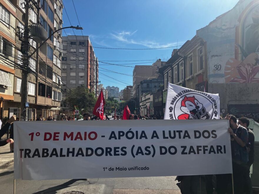 ato 1 de maio Porto Alegre zaffari